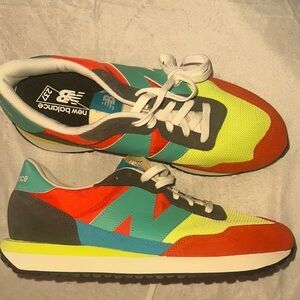 New Balance Red and Yellow Retro Sneakers